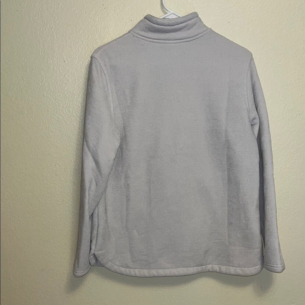 Cream Quarter Zip Sherpa Fleece Sweater - Picture 3 of 3